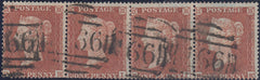 97501 - PL.191(RH RI RJ RK) STRIP OF FOUR (SG17). Good us...