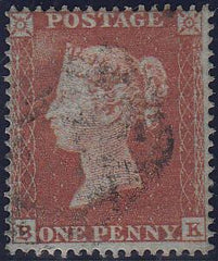 97508 - PL.191 (BK)(SG17). Fine used 1854 die 1 1d pl.191 ...