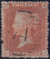 97511 - PL.191 (CI)(SG17). Good used 1854 die 1 1d pl.191 ...