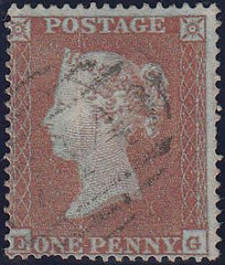 97513 1854 DIE 1 1D PL.199 (SG17)(EG) GOOD USED.