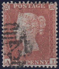 97543 - RES.PL.3 (AI) PERF 14 (SG22). Good used 1855 die 1...