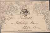 97556 - 1843 1D MULREADY WRAPPER 'THE ECONOMIC LIFE ASSURANCE SOCIETY' ADVERTISEMENT/LONDON No. '8' IN MALTESE CROSS.