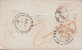 97572 - 1842 INCOMING MAIL ISLE OF MAN FROM FRANKFURT. Fine envelope Frankfurt to Castl...