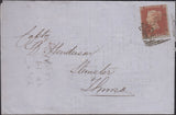 97609  PL.194 (GG)(SG17) ON COVER WITH VARIETY 'DIFFERENT 'G' PUNCHES. 1855 letter Leith to T...