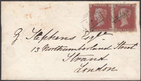 97625 - PL.194 (BE BF)(SG17) ON COVER. 1854 envelope Chelt...