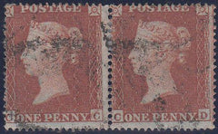 97632 1854 1D PL.194 (SG17) HORIZONTAL PAIR (CC CD).