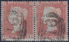 97635 - PL.194 (TK TL)(SG17). Good used 1854 die 1 1d pl.1...