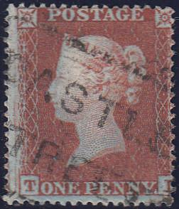 97638 - PL.194 (TL)(SG17). Good used 1854 die 1 pl.194 S.C...