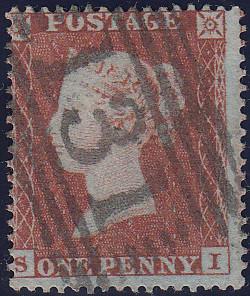 97643 - PL.190 (SI)(SG17). Good to fine used 1854 die 1 1d...