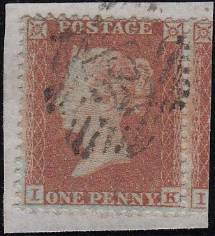 97660 - RES.PL.4 (IK) PERF 14 (SG22). Small piece with goo...