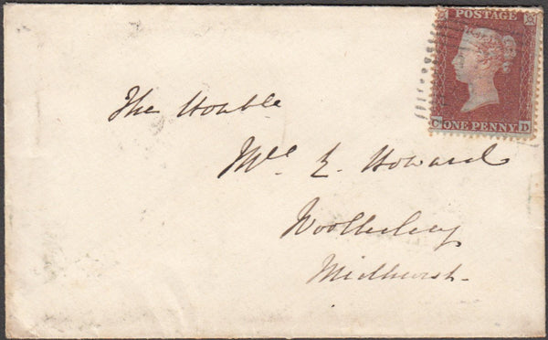97673 - PL.195 (CD)(SG17) ON COVER. 1855 envelope Inchture...