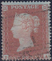 97681 - PL.191 (JA)(SG17). Fine used 1854 die 1 1d pl.191 ...