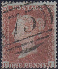 97684 - PL.191 (OJ)(SG17). Fine used 1854 die 1 pl.191 let...