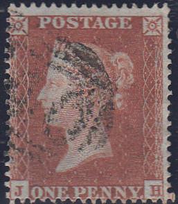 97696 - PL.191 (JH)(SG17). Good to fine used 1854 die 1 1d...