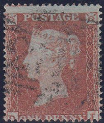 97697 - PL.196 (DJ)(SG17). Good used 1854 Die 1 1d pl.196