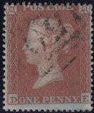 97705 - PL.196 (DE)(SG17). Fine used 1854 die 1 1d pl.196 ...