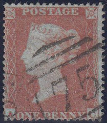 97719 - PL.191 (AC)(SG17). Very fine used 1854 die 1 1d pl...