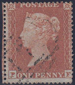 97728 - PL.190 (PF)(SG17). Fine used 1854 die 1 1d pl.190 ...