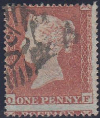 97731 - PL.190 (OF)(SG17). Good used 1854 die 1 1d pl.190 ...