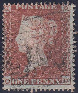 97732 - PL.190 (OD)(SG17). Good used 1854 die 1 1d pl.190 ...