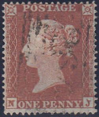 97734 - PL.190 (NJ)(SG17). Good used 1854 die 1 1d pl.190 ...