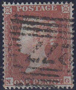 97736 - PL.197 (NG)(SG17). Used 1854 Die 1 pl. 197 S.C.16 (SG17)