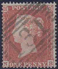 97738 - PL.190 (NB)(SG17). Fine used 1854 die 1 1d pl.190 ...