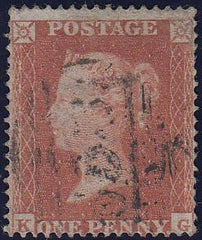 97739 - PL.190 (KG)(SG17). Good used 1854 die 1 1d pl.190 ...