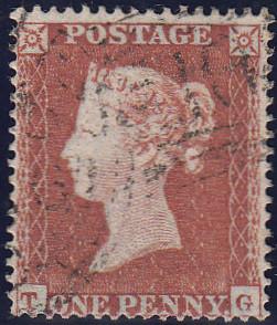 97759 - RES.PL.6 (TG)(SG17). Good used 1854 die 1 Res.pl.6...