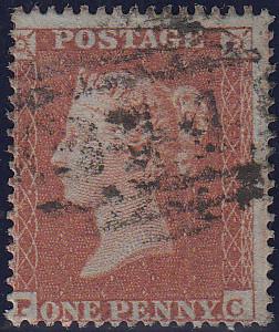 97766 - PL.191 (PC)(SG17). Good used 1854 die 1 1d pl.191 ...