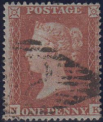 97768 - PL.191 (NK)(SG17). Good used 1854 die 1 1d pl. 191...