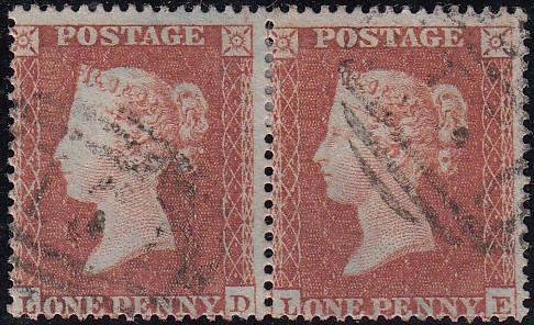 97793 - PL.202 (LD LE)(SG17). Good to fine used 1854 die 1...