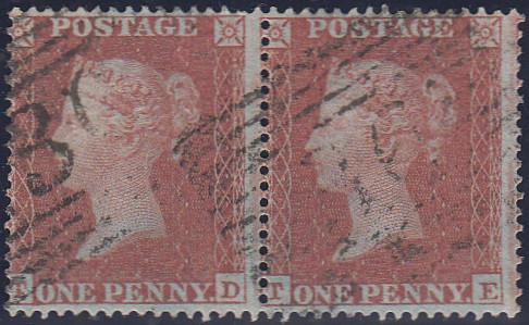 97797 - PL.202 (TD TE)(SG17). Good to fine used 1854 die 1...