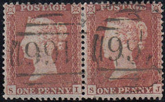 97800 - PL.202 (SI SJ) PERF 14 (SG22). Good used 1855 die ...