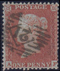 97807 - PL.202 (AF) PERF 14 (SG22). Good used 1855 die 1 1...