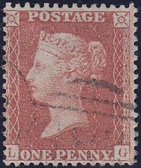 97852 - PL.24 (LG)(SG29). Very fine used 1856 die 2 1d pl....