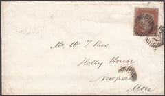 97884 - PL.191 (AF)(SG17) ON COVER. 1854 envelope London t...