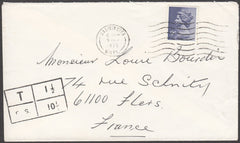 97922 - 1979 UNDERPAID MAIL WARMINSTER TO FRANCE.