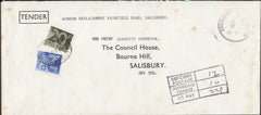 98115 1985 UNPAID MAIL USED LOCALLY IN SALISBURY.