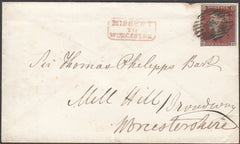 98204 - 1854 MISSENT TO WORCESTER.