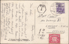 98299 1936 UNDERPAID MAIL AUSTRIA TO LONDON.