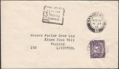 98309 - 1952 UNPAID MAIL MANCHESTER TO LIVERPOOL.