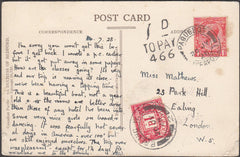 98368 - 1928 UNDERPAID MAIL/PAQUEBOT.