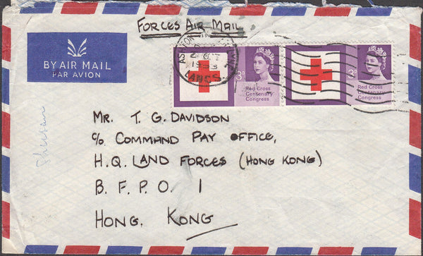 98409 - 1963 MAIL LANCS TO HONG KONG (FORCES MAIL).