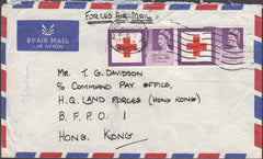 98409 - 1963 MAIL LANCS TO HONG KONG (FORCES MAIL).