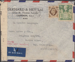 98423 - 1944 MAIL LONDON TO ARGENTINA.