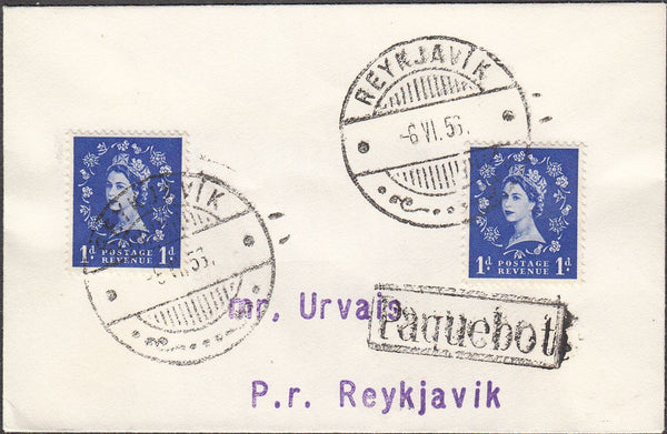 98452 - 1956 MAIL TO ICELAND.