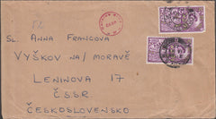 98598 - 1963 MAIL LONDON TO CZECHOSLAVAKIA.