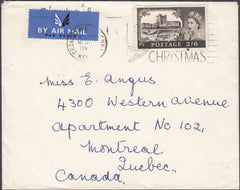 98604 - QEII CASTLE ON COVER KENT TO CANADA.