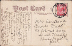 98805 - 1925 LINCS/STOW DATE STAMP.